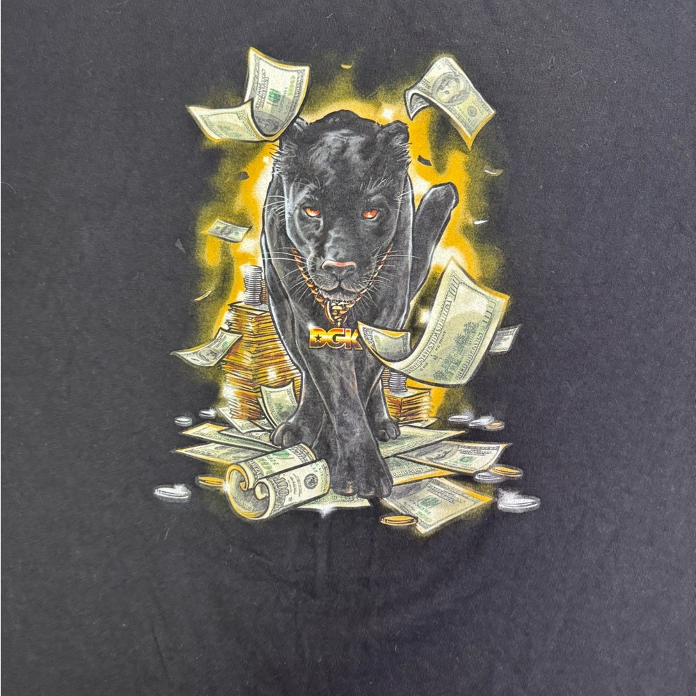 DGK Black Panther Money Graphic Tee Black Size 2XL‎ - Picture 4 of 7
